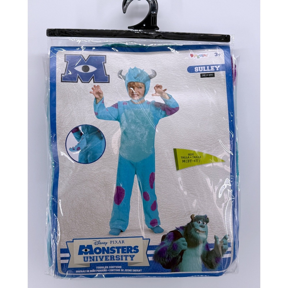 Disney Monsters University Sulley Toddler Costume Disguise M (3T-4T) Blue